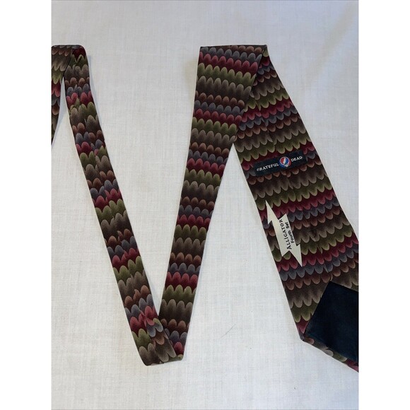 Grateful Dead Alligator 4th Set Men’s Dress Tie Size 54” Multicolor 100% Silk - Picture 11 of 12